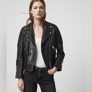 BNWT All Saints Estella Biker Jacket size UK 4/ US 0/ EU 32